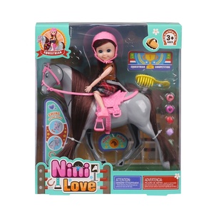 Gioco di bambole di moda da 6 pollici con accessori <span class=keywords><strong>bella</strong></span> <span class=keywords><strong>principessa</strong></span> ragazza e cavallo giocattolo - Product Image 2