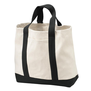 Wholesale Durable Reusable Heavy Weight Large Custom Logo Personalized Tote Cotton Canvas Polyester Shopping Bag - Product Image 2