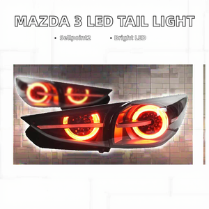 ไฟท้าย LED TYPY สำหรับรถยนต์ 3 Hatchback Axela ปี 2019- สีแดง ไฟเบรก ไฟเลี้ยว ไฟ DRL แบบเสียบปลั๊กใช้งานได้ทันที - Product Image 2