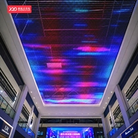 Écran LED en maille flexible ultra-lumineux, haute luminosité, étanche, pour affichage publicitaire extérieur, signalisation commerciale P55 Pixel Light