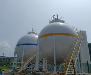 Donye asme/gb/आईएसओ उच्च गुणवत्ता वाले q345r lpg भंडारण गोलाकार टैंक ऑन-साइट स्थापना - Product Image 6