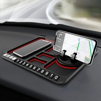 Silikon-Antirutschmatte für Auto, Handyhalterung, klebrige Anti-Rutsch-Armaturenbrett-Handyhalterung, Parknummernkarte, Auto-Pad