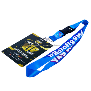 Vip sự kiện hậu trường vượt qua với chất lượng cao tùy chỉnh in logo nhân viên công ty làm việc ID dây buộc cho các buổi hòa nhạc - Product Image 3