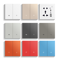 Interrupteur intelligent Tuya M8 2026 avec commande Alexa, disponible en plusieurs couleurs, 1/2/3/4 gangs, compatible Zigbee