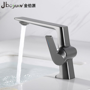 Jboyuan White Single Handle Basin Faucet Ceramic Valve Core Deck Mounted For Bathroom Sink - Product Image 3