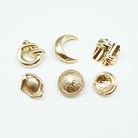 Boutons personnalisés en métal doré, motifs floraux variés (rose, camélia), ajourés, filigranes et embossés, pour manteaux et costumes de luxe pour femmes