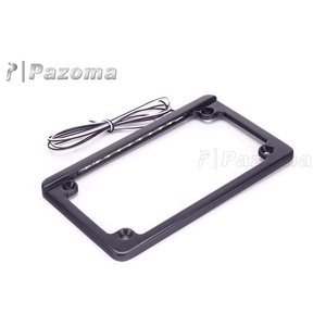 Luz <span class=keywords><strong>de</strong></span> marco <span class=keywords><strong>de</strong></span> <span class=keywords><strong>matrícula</strong></span> plana personalizada para motocicleta 9 * LED 7-3/16 "X 4-1/4" para modelos Harley - Product Image 3