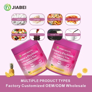 Private Label Supplementen Vrouwen Probiotica Slippery Elm Poeder Supplement Gummies Versterken Immuniteit Balanceren pH-niveaus Probiotica Vrouwen - Product Image 4