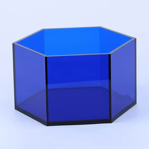 Hộp <span class=keywords><strong>Acrylic</strong></span> hình lục giác tùy chỉnh rõ ràng hoặc màu Hexagon <span class=keywords><strong>Acrylic</strong></span> plexiglas hiển thị hộp perspex hiển thị trường hợp lucite lưu trữ hộp - Product Image 4