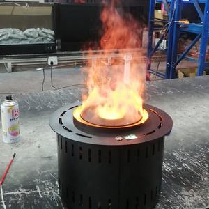 Chimenea Eléctrica Interior de 35CM con Control Remoto, Efecto de Llama de Vapor en Forma de Columna de Acero Inoxidable, Decoración para Insertar - Product Image 2