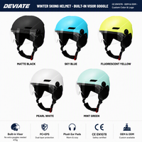 Casques de ski personnalisés OEM pour snowboard, patinage sur glace, boxe, certifiés CE EN1078, lunettes de sport d'hiver, vente en gros