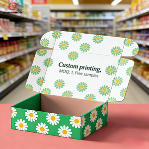 EBB Premium Eco-Friendly Reusable Cosmetics Gift <b>Packaging</b> Box Custom Kraft Corrugated Cardboard Luxury Printed Logo - Product Image 1