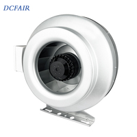 Ventilateur de gaine en ligne à flux mixte DCFAIR certifié CE 10 pouces 100-120V, extracteur d'air à vitesse réglable, ventilateur métallique AC, OEM, garantie 1 an