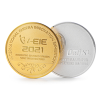Gravé personnaliser pièce d'or sans frais de moule 30mm 40mm 50mm pièce de monnaie vierge cuivre laiton plaqué alliage de zinc métal défi pièce vierge