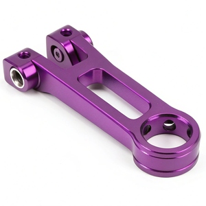 Soporte de Montaje de Aluminio Mecanizado por CNC, Anodizado en Morado, Pieza Metálica de Fresado de Precisión - Product Image 6