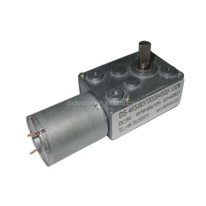 Micro moteur à courant continu 46SW370 12V 18V DC moteur de réduction à vis sans fin électrique couple élevé faible bruit droite ange 1-300 tr/min moteur électrique - Product Image 1