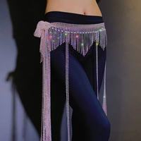 Écharpe de danse orientale pour femme avec chaîne de taille intégrée