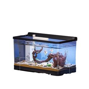 Acquario da Scrivania con Illuminazione, Vasca Ecologica in Plastica Trasparente per Pesci Ornamentali - Product Image 6