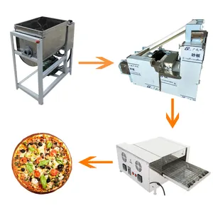 Pizza Making Machine Lijn Pizza Deeg Maken Pizza Roosteren Machine