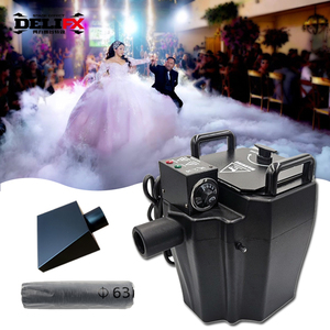 Salida de niebla más gruesa Humo pesado Máquina de mentira baja Extremadamente fácil de manejar 3500W Nebulizador de piso de alto rendimiento para pista de baile Boda - Product Image 1