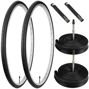 Kit de neumáticos para bicicleta de carretera 700x28C, cámaras internas y exteriores de butilo para bicicletas de turismo - Product Image 1
