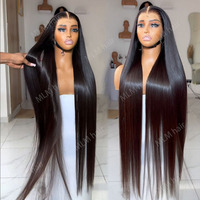 Perruques Lace Front 13x6 en cheveux humains bruts 100% naturels, double densité, ultra-lisses, pour femmes noires, et perruques en cheveux indiens vierges bruts ondulés