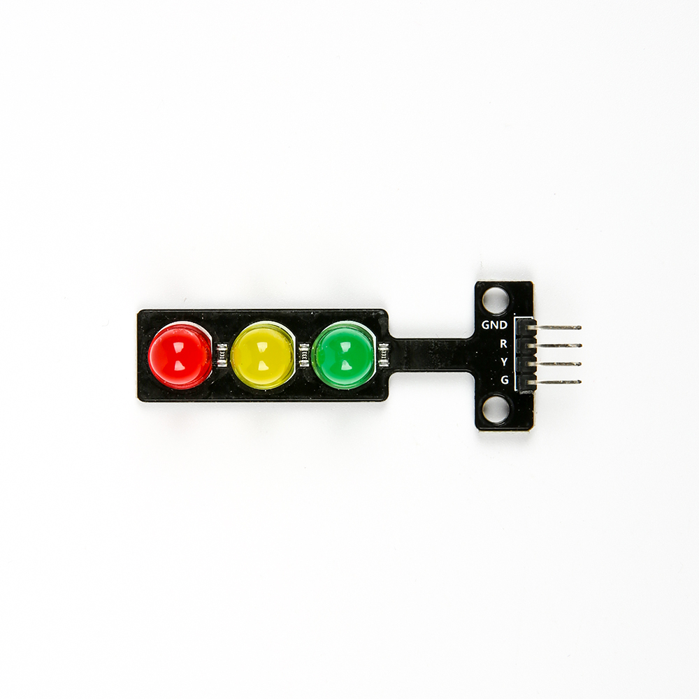 Модуль светодиодного светофора 5 В цифровой выходной сигнал обычной яркости 3 света с отдельным управлением, плата модуля светофора