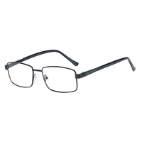 Monture de lunettes de luxe pour homme, monture carrée optique, monture de lunettes pour homme, métal de haute qualité, lunettes transparentes