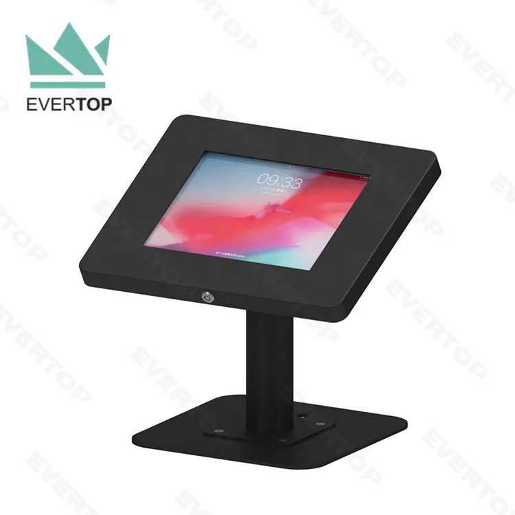 LST05B-C Anti-theft Ball Head Desk Table Top for iPad Tablet Display Stand Mount, Desktop Tablet Security Stand Bracket Holder