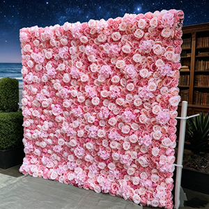 Multi Shade Pink White Spliable Rose <b>Flower</b> <b>Wall</b> Christmas Handmade Romantic Dreamy Great for Nail Salon Boutique Decor - Product Image 4