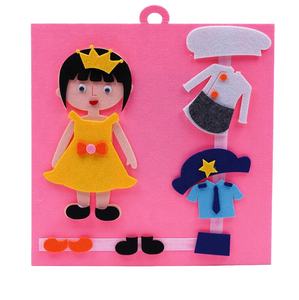 Felt DIY <strong>Dressing</strong> Busy Activity Board Toys Dress <strong>up</strong> Fun Velcro Pretend Play for <strong>Toddlers</strong> to Improve Children's Hands-on Ability - Product Image 1