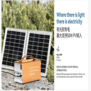 แบตเตอรี่ลิเธียม 100W/150W มินิพาวเวอร์แบงค์พกพาสำหรับแคมป์ปิ้งกลางแจ้ง พร้อมระบบ MPPT คลื่นไซน์บริสุทธิ์ ช่องเสียบ AC สำหรับแล็ปท็อป กำลังไฟ 50W - Product Image 3