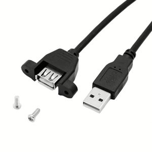 Câble d'extension <span class=keywords><strong>USB</strong></span> avec oreilles de fixation par trous de vis, <span class=keywords><strong>USB</strong></span> 2.0 mâle vers femelle, en cuivre sans oxygène - Product Image 5