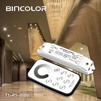 Regulador de Intensidad Táctil LED T1+R1-010V AC 85-265V, Interruptor de Atenuación 0-10v