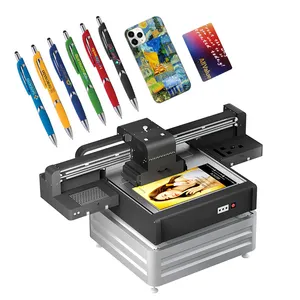 A1 pelangi UV Printer 6090 untuk kanvas keramik karton UV Printer 6090 Flatbed
