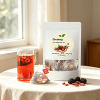 LUMIFLORA Ginseng Red Date Wolfberry Polygonatum Five Treasure Blended Floral Tea Daily Health 5g*30 Sachets