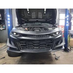 For Chevrolet Camaro 2016-2023 Car Front Bumper Corner Side <b>Splitter</b> Canards Dive Planes AMPP Bumper Bodykit PP 1LE Style 2 PCS - Product Image 2