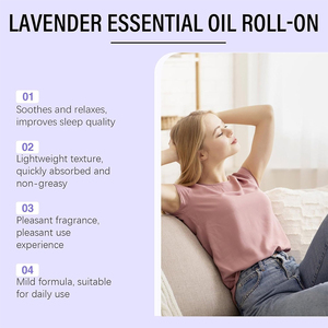Vente en gros d'huiles essentielles de lavande en flacon roll-on de 10 ml, parfum doux pour soulager les maux de tête, favoriser le sommeil et soulager les céphalées - Product Image 4