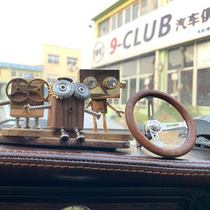 Ambientador para Auto, Difusor de Perfume, Clip de Ventilación con Diseño de Volante de Madera Moderno, Decoración con Fragancia, Accesorios Interiores, Eliminador de Olores - Product Image 1