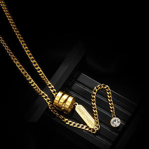 Moda taklit inci kolye titanyum çelik renk istinat Hollow uzun püskül kolye 18K altın kelebek kolye kadınlar için - Product Image 2