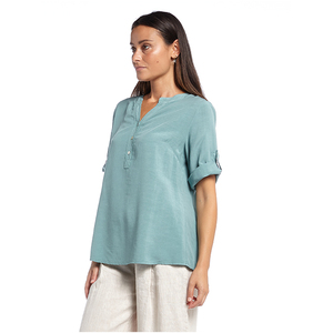 เสื้อเบลาส์แฟชั่นฤดูร้อนของผู้หญิงเสื้อเบลาส์ตามสั่งจากอิตาลี - Product Image 3