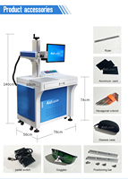 Lightburn JPT Mopa M7 Laser 30W Machine de gravure de marquage de couleur laser à fibre pour le métal