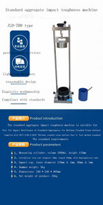 JLD-709 Padrão Agregado Impacto <span class=keywords><strong>Toughness</strong></span> Tester Equipamento De Teste De Lastro Ferroviário - Product Image 2