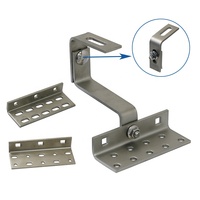 Crochet de fixation pour tuiles en céramique A2 en acier inoxydable, réglable à 3 voies, robuste, pour montage solaire photovoltaïque, composants HQ MOUNT H06, résistance au vent 60 m/s