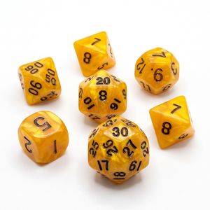 Ensemble de dés à noyau liquide Star Planet, 7 pièces, dés DND faits à la main, jeu de table TRPG, dés polyédriques en résine personnalisés, vente en gros - Product Image 4