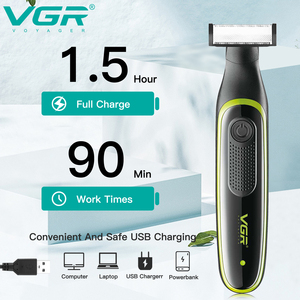 VGR-Kit <span class=keywords><strong>de</strong></span> aseo V-017 para hombres, afeitadora <span class=keywords><strong>de</strong></span> barba, afeitadora <span class=keywords><strong>corporal</strong></span> profesional recargable, a prueba <span class=keywords><strong>de</strong></span> agua - Product Image 2