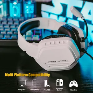 GX10 headset gaming, headset gaya baru untuk PC xbox laptop smartphone ps4 headphone gaming kabel 2m