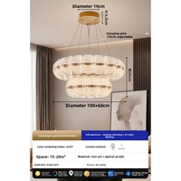Luminaire suspendu en acrylique et acier inoxydable de luxe, modèle 2026 de Madong Lighting, lampe de salle à manger moderne haut de gamme, unique