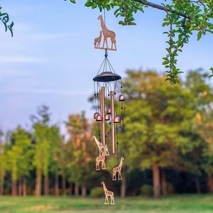 Giraffe Wind Chimes Outdoor Giraffe Gifts for Women/Men/Mom/<b>Wife</b>/Grandma Birthday Gifts Memorial Gift Metal WindChime - Product Image 1