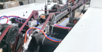 Machine de fabrication de sacs artisanaux en papier PE à fond carré, ligne de production de 25 kg pour emballage de ciment, machine de fabrication de sacs à fond carré